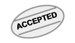 Offer accepted stamp